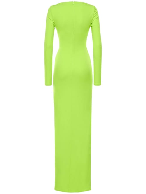 Dundas: Vestido largo de jersey con aberturas