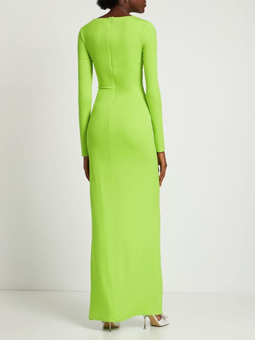 Dundas: Vestido largo de jersey con aberturas