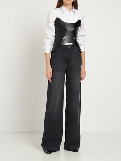 Dion Lee: 皮革束身上衣