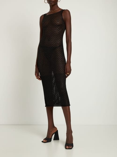 Dion Lee: Openwork knit midi dress