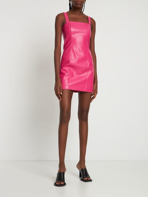Rotate: Minikleid aus beschichtetem Gewebe