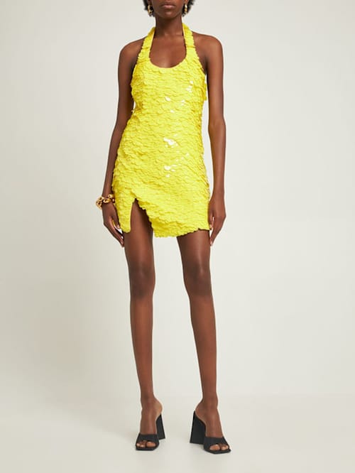The Attico: A-line sequin mini dress