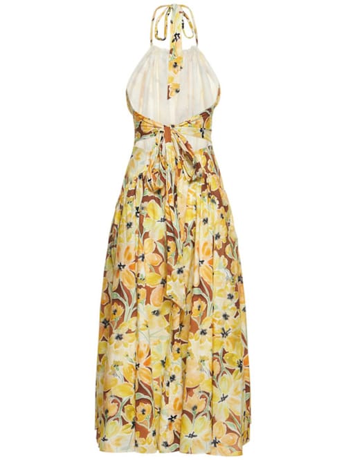 Rosie Assoulin: Vestido midi de algodón halter