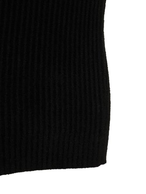 Andreadamo: Ribbed knit cut-out midi dress
