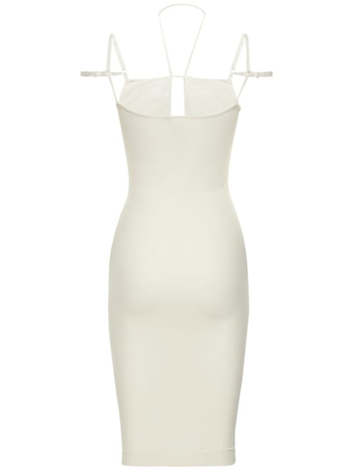 Andreadamo: Stretch midi dress with cut-out