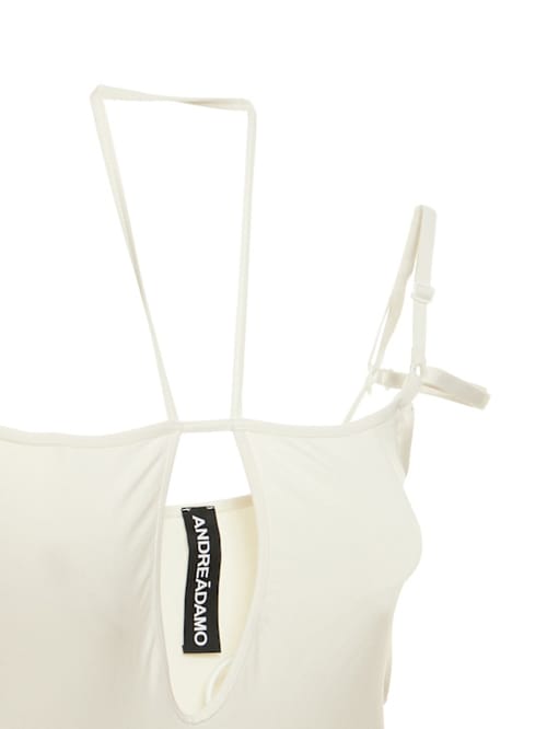 Andreadamo: Stretch midi dress with cut-out