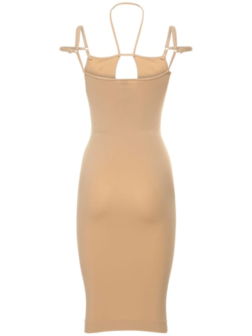 Andreadamo: Cut-out strap midi dress