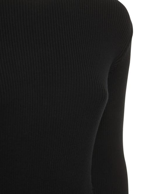 Mach & Mach: Robe courte en maille côtelée