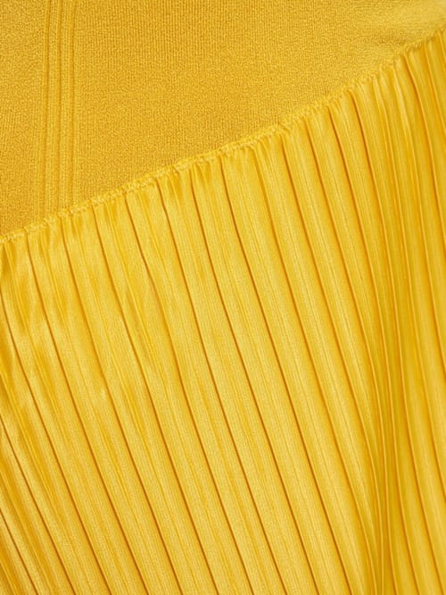 AZ FACTORY: Abito midi plissettato monospalla