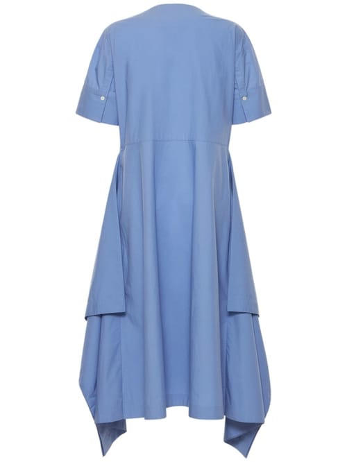Deveaux: Cotton dress with draped panels