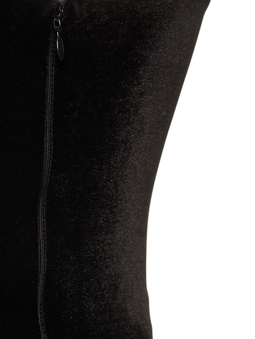 Patbo: Abito lungo in velluto con cut-out