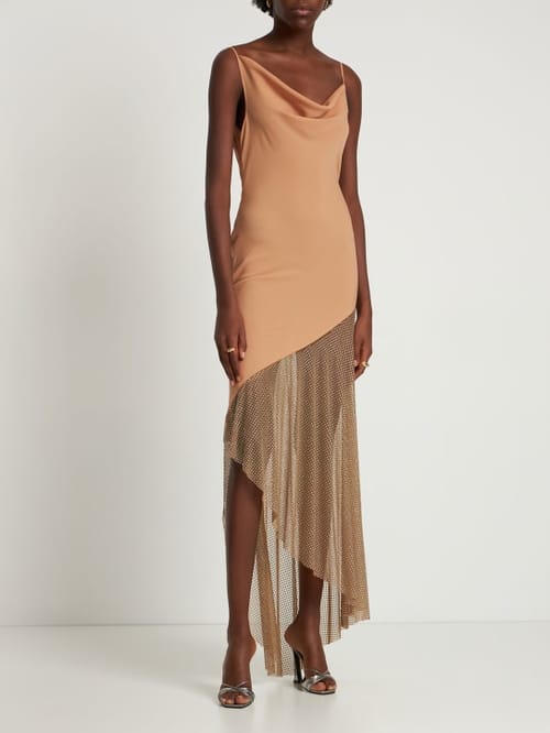 Giuseppe Di Morabito: Asymmetric long dress with crystals