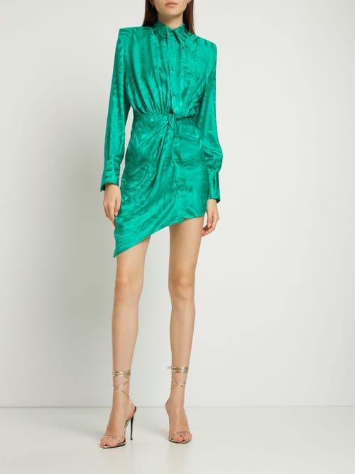 Giuseppe Di Morabito: Draped mini shirt dress
