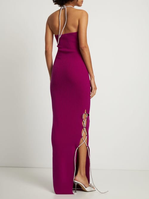 Giuseppe Di Morabito: Ribbed knit maxi dress