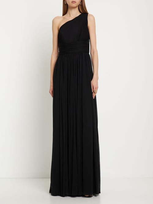 Michael Kors Collection: Draped one-shoulder maxi dress