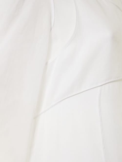 Jil Sander: Vestido midi de algodón con aberturas