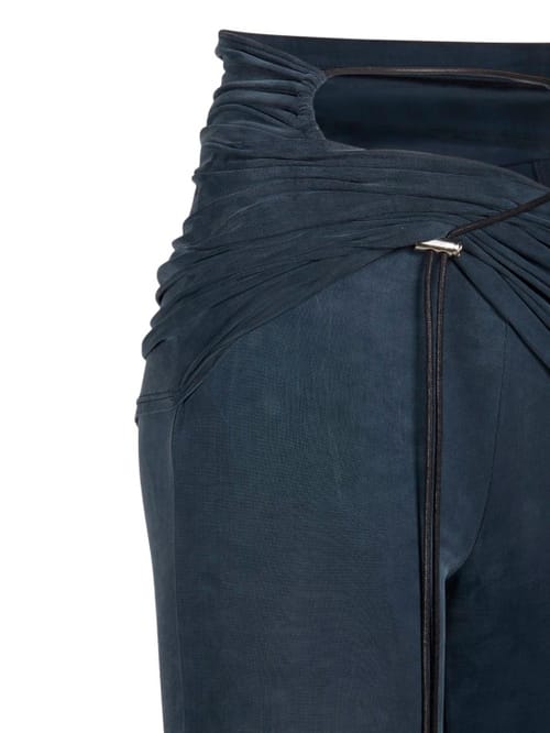 Jacquemus: Le Pantalon Espelho铜氨纤维阔腿裤