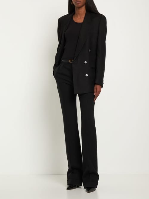 Stella McCartney: 大廓型粘胶纤维绉纱夹克