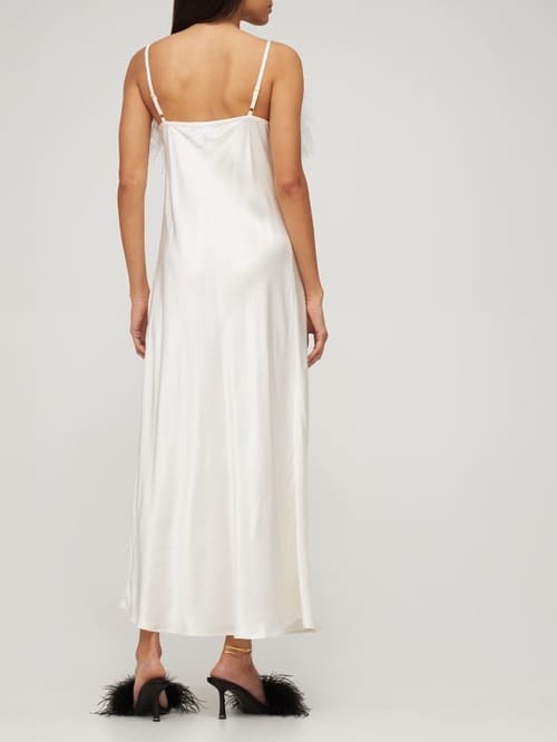 Sleeper: Robe longue à plumes d'autruche