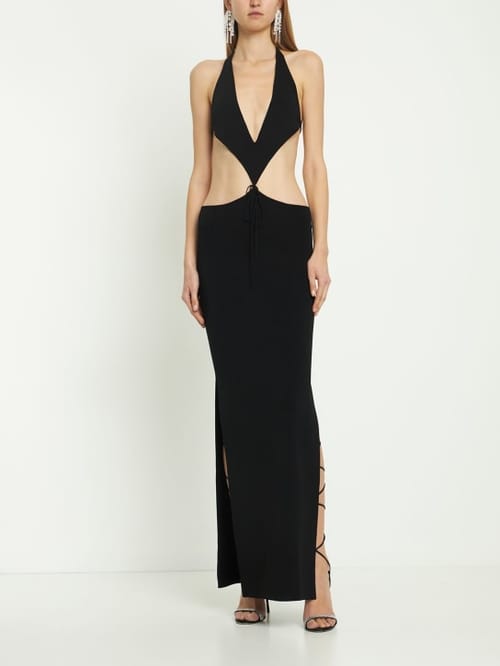 Aya Muse: Cut-out detail long dress
