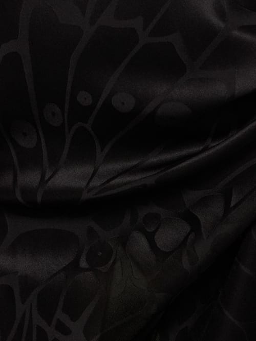ANINE BING: Vestido largo de jacquard de seda