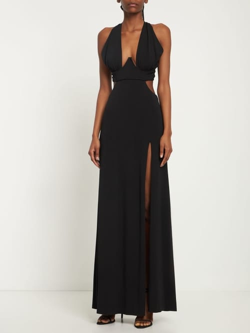 Dundas: Maxikleid aus Jersey mit Cut-outs