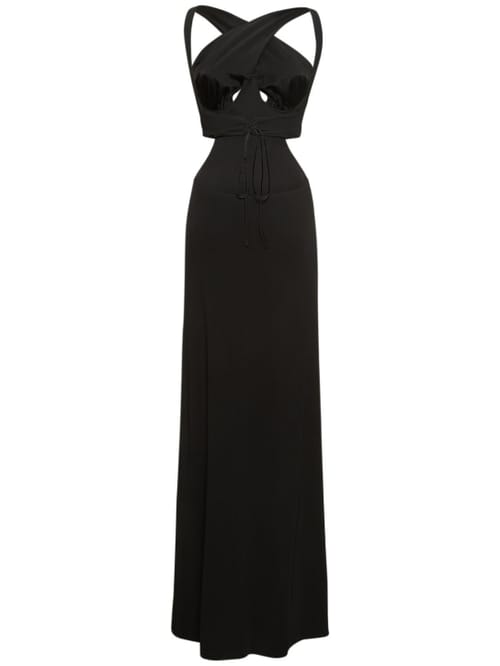 Dundas: Maxikleid aus Jersey mit Cut-outs