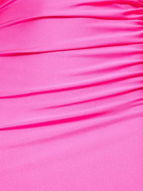Dundas: One-shoulder draped maxi dress