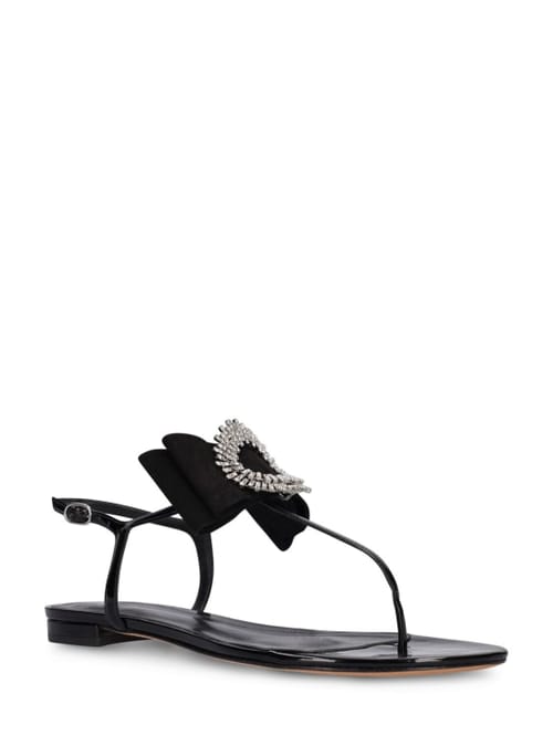 Alexandre Birman: 10毫米Maddie漆皮&麂皮平底鞋