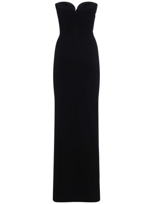 Nensi Dojaka: Abito lungo bustier con spacco