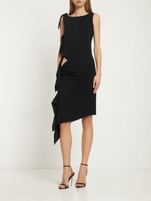 Petar Petrov: Draped silk short dress