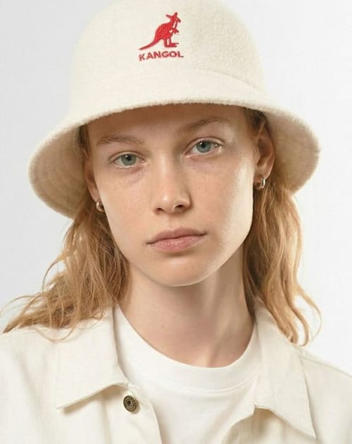 Kangol: 休闲logo渔夫帽