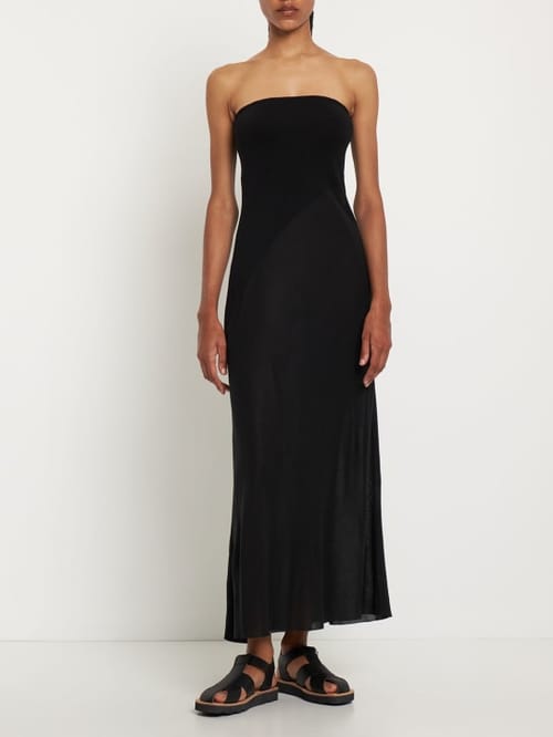 Gabriela Hearst: Merino wool strapless maxi dress