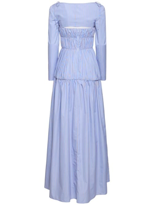 Rosie Assoulin: Striped cotton maxi dress