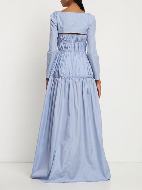 Rosie Assoulin: Striped cotton maxi dress
