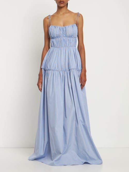 Rosie Assoulin: Striped cotton maxi dress