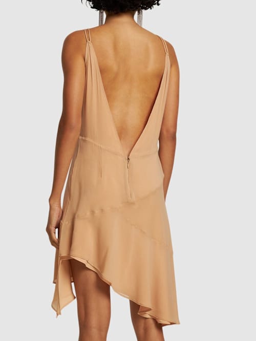 The Andamane: Vestido en seda elástica con aberturas