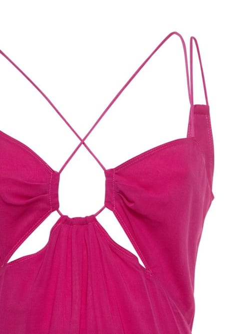 The Andamane: Vestido en seda elástica con aberturas