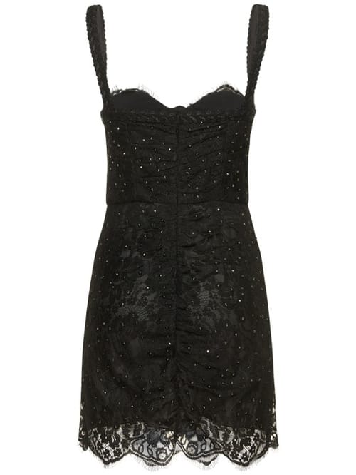 Alessandra Rich: Bustier mini dress with crystals