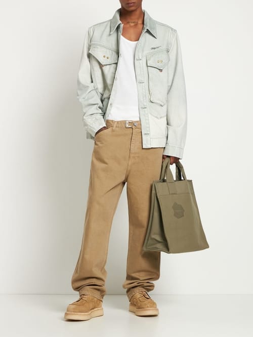 Objects Iv Life: Cotton denim flare jeans