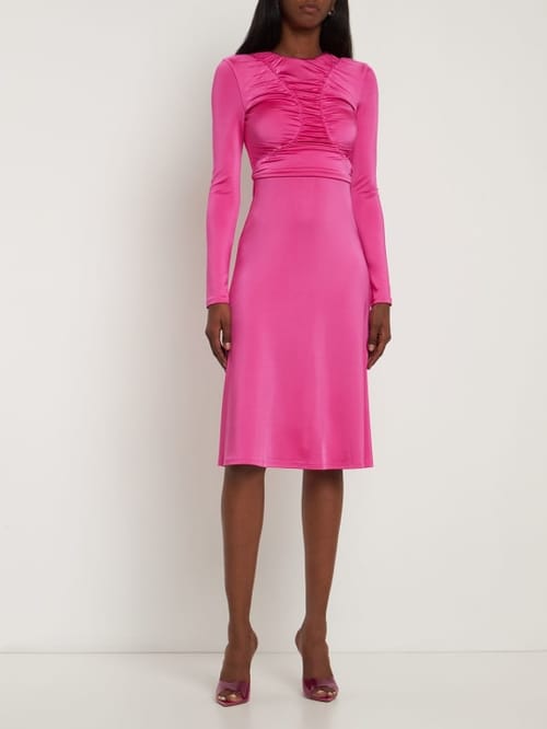 Et Ochs: Ruched jersey midi dress