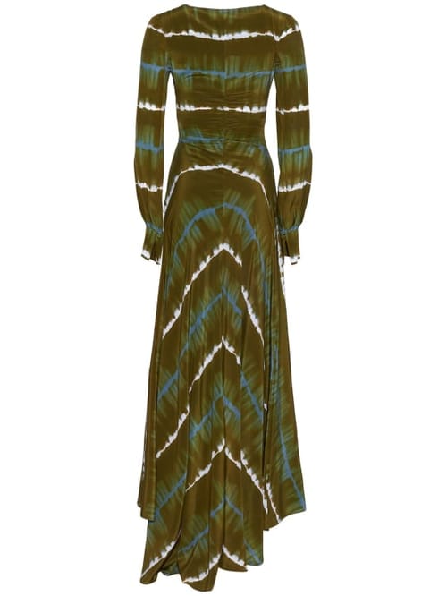 ALTUZARRA: Maxikleid aus Seide mit Cut-outs