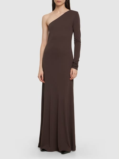 Bite Studios: Vestido largo asimétrico de punto