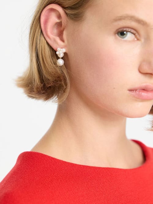 Sophie Bille Brahe: Bisou Perle 14kt金&珍珠单耳环