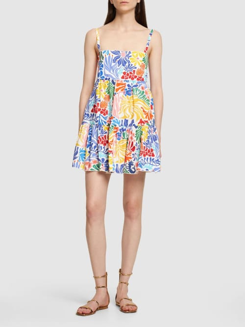 Borgo De Nor: Tiered cotton mini dress