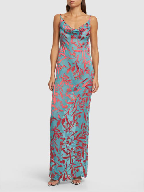 Magda Butrym: Long dress with floral motif