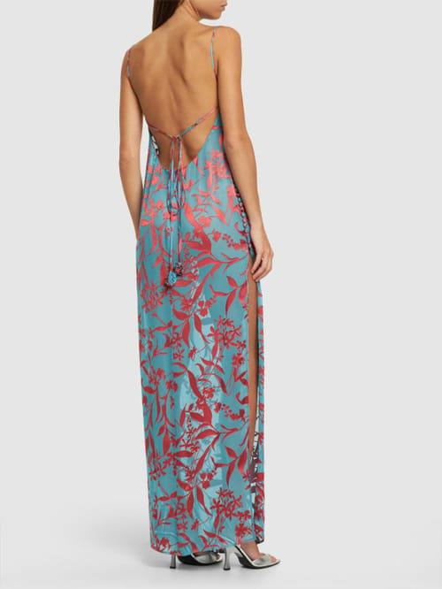 Magda Butrym: Long dress with floral motif