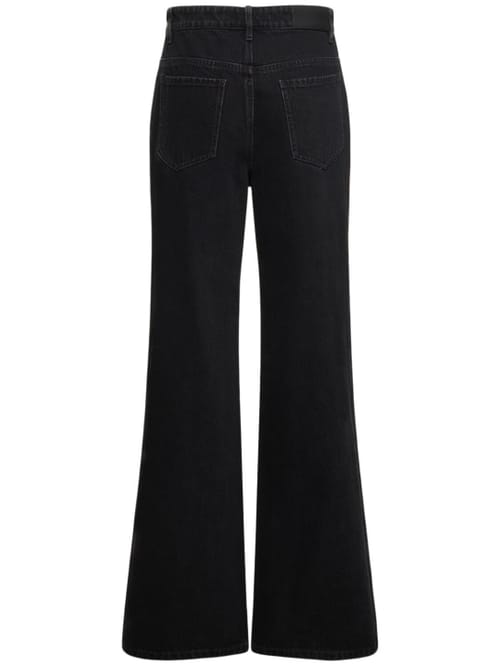 Dion Lee: 破洞棉质阔腿牛仔裤
