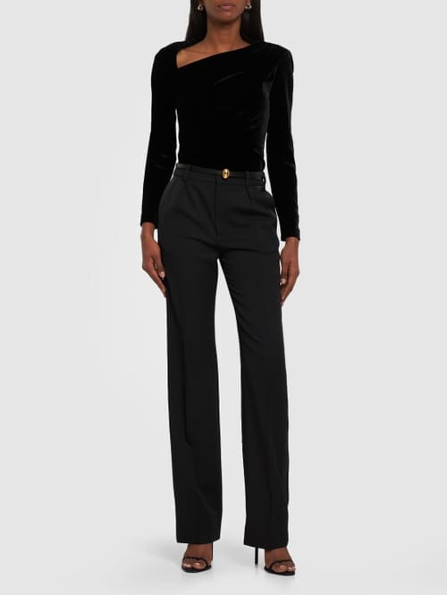 Roland Mouret: 长袖天鹅绒上衣