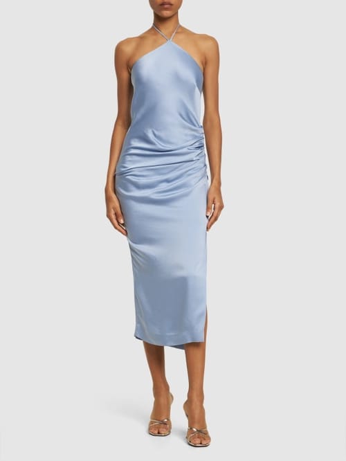 SIMKHAI: Midi dress with V-neckline
